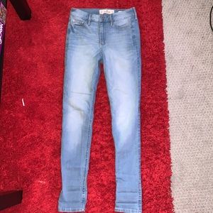 Hollister High-Rise Super Skinny Light Wash Jeans
